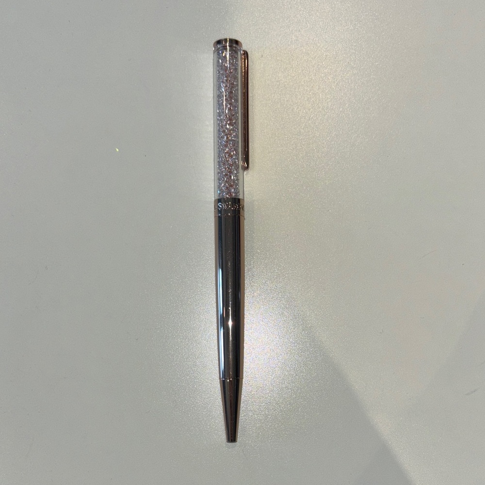 Swarovski Elegant Rose Gold Pen with Crystal Accents